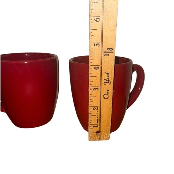 Corelle Red Stoneware Coffee Mugs Set Of 2 - Picture 4 of 5